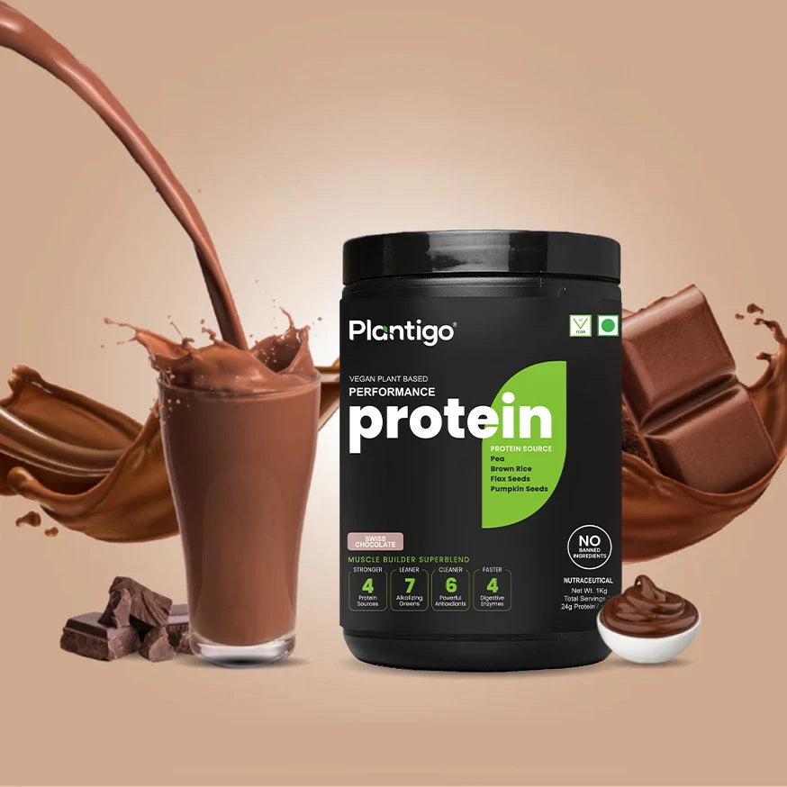 Plant Based Protein Powder for Muscle Gain | 24g Protein | No Added Sugar