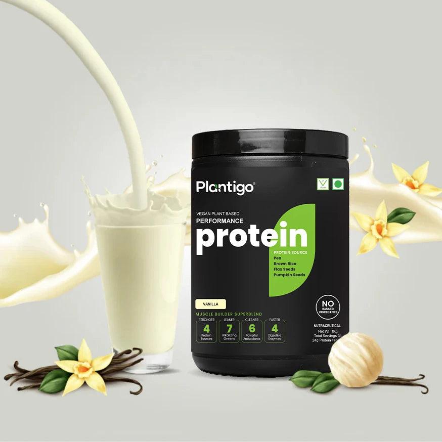 Plant Based Protein Powder for Muscle Gain | 24g Protein | No Added Sugar