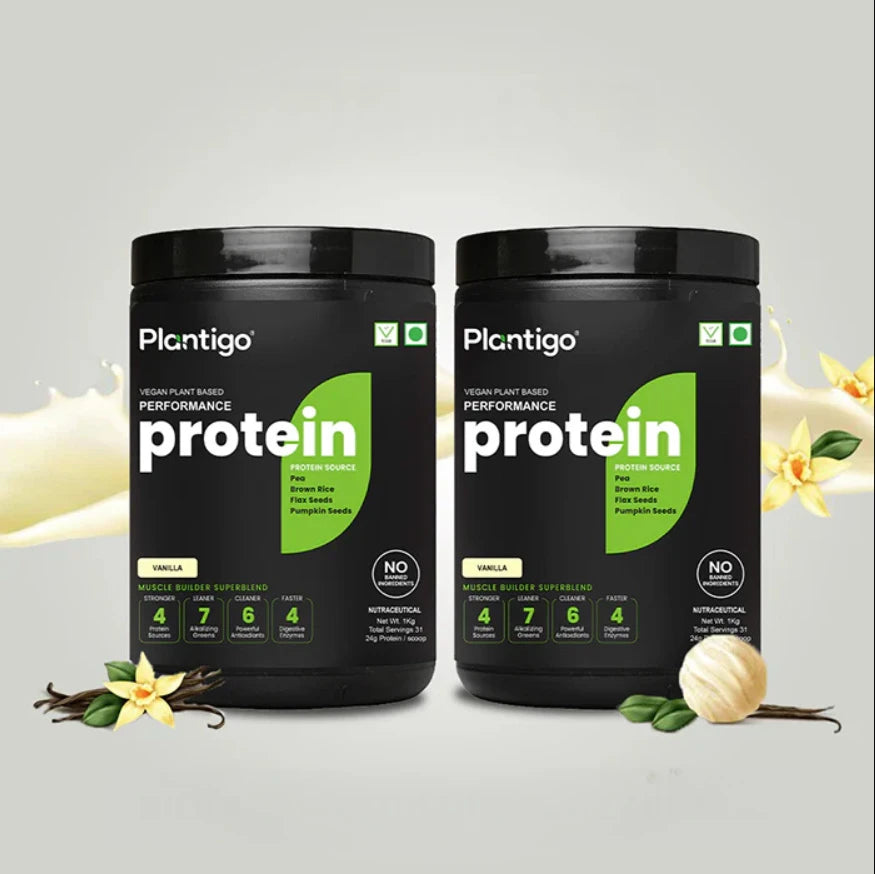 Plant Based Protein Powder for Muscle Gain | 24g Protein | No Added Sugar