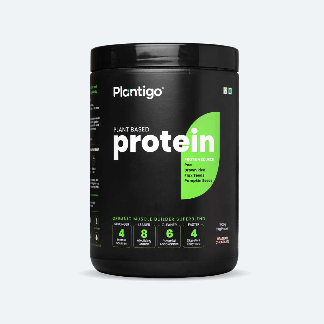 Plant Based Protein Powder for Muscle Gain | 24g Protein | No Added Sugar